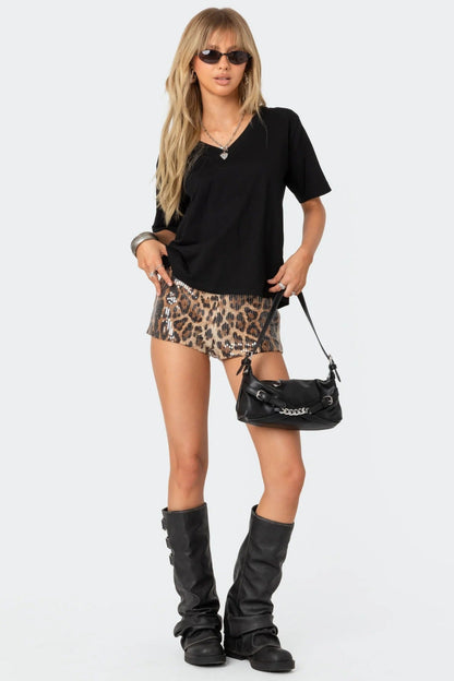 MASHALA™ Leopard Microshorts